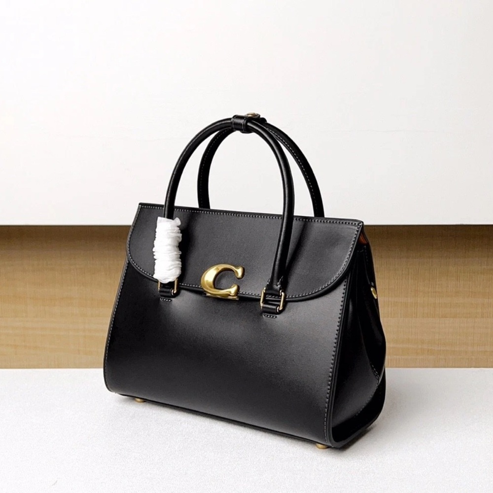 Coach Bloom Carryall CP119 Black Satchel with Gold Accents - Picture 14 of 17